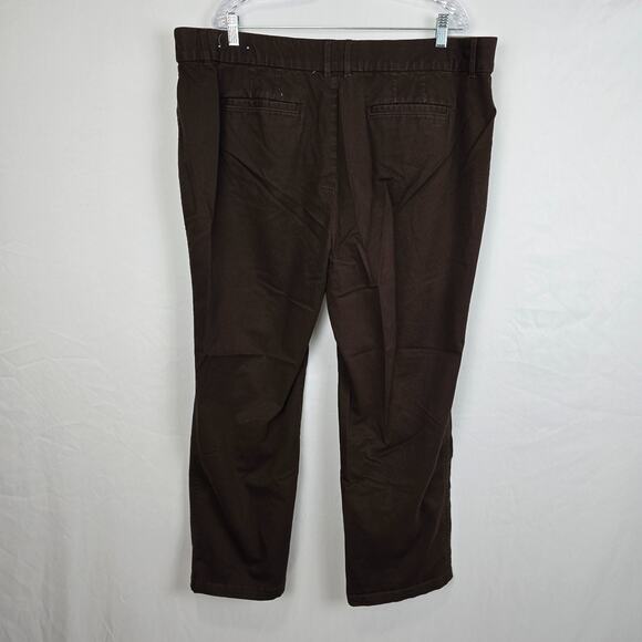 Cj Banks Signature Comfort Pants Women's 22W Brown Straight - Picture 2 of 16